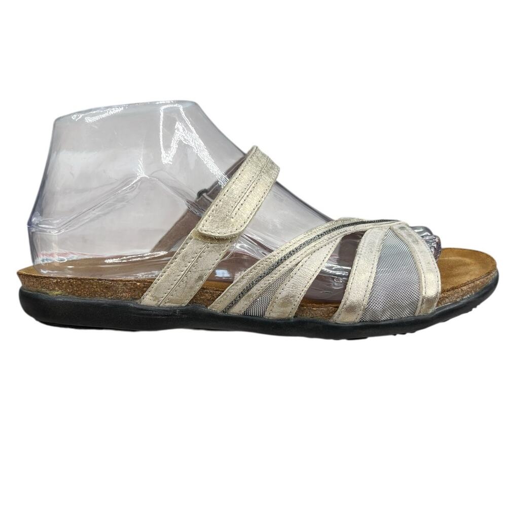 NAOT Women’s Stella Cream Leather Strappy Sandal Size 39 US 8